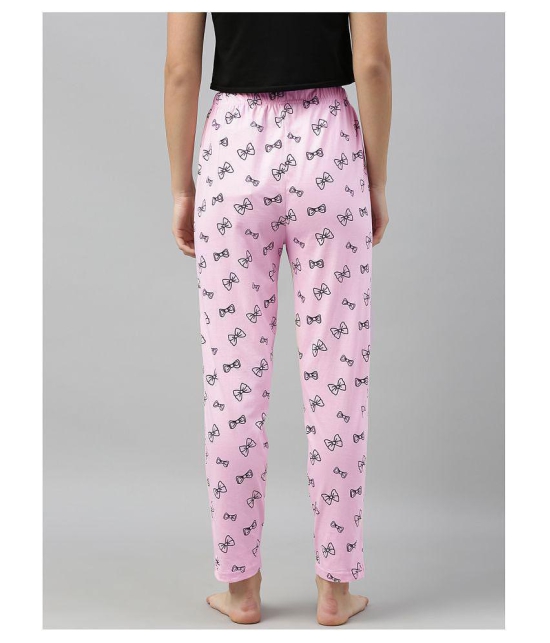 Quarantine Pink Cotton Trackpants - XS