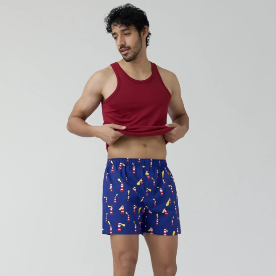 Remix Cotton Boxers Lighthouse Blue XXL