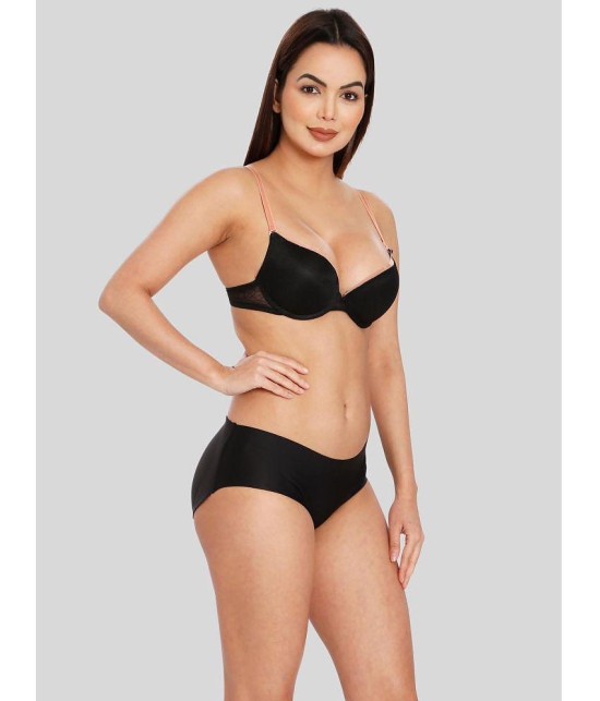 ILRASO - Black Spandex Women's Padded Brief ( Pack of 1 ) - None