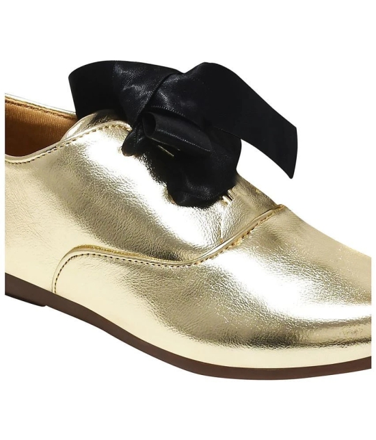 Shoetopia Gold Womens Sneakers - None