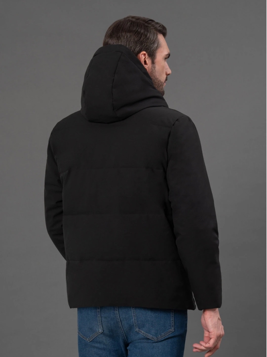 RedTape Hooded Jacket for Men | Padded & Detachable Hood | Enhanced Comfort