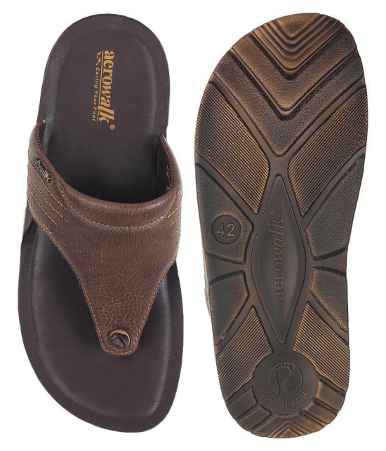 Aerowalk Brown Flip Flops - 11