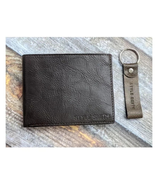 Style Smith PU Brown Casual Regular Wallet