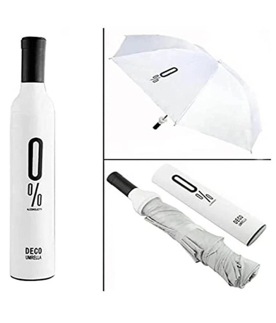 Deco White 3 Fold Umbrella - White