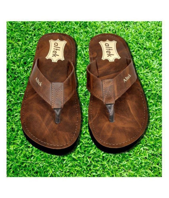 Altek Brown Daily Slippers - 12