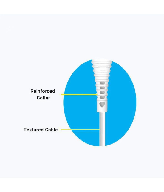 Zebronics White 2.1A Lightning Cable 1.2 Meter - White