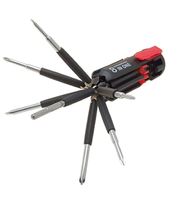 Bainsons Black Steel 8 In 1 Screwdriver Set