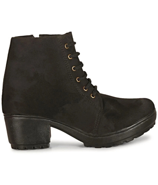 Saheb - Black Womens Ankle Length Boots - None