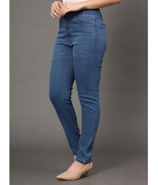 AngelFab - Blue Denim Skinny Fit Women''s Jeans ( Pack of 1 ) - None