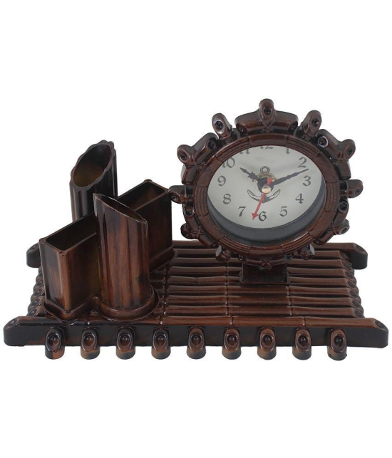 Sigaram Analog Plastic Table Clock - Pack of 1