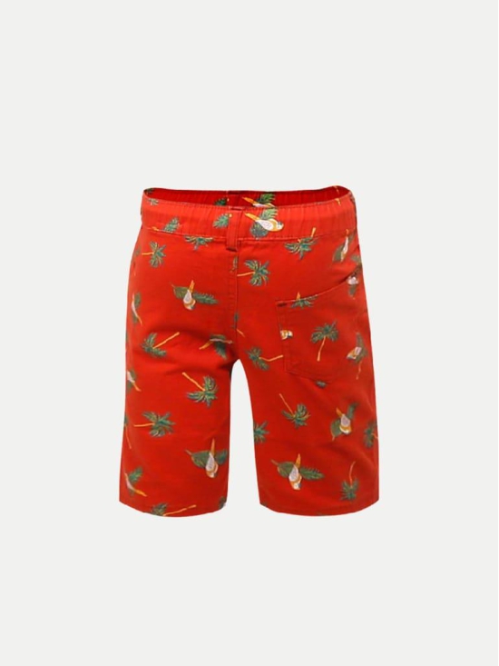 Boys Orange Tropical Shorts