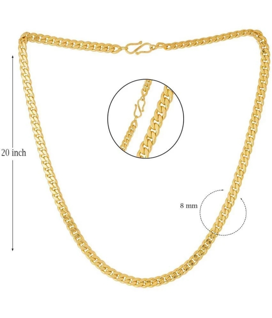 Fashion Frill Gold Plated Chain For Men & Boys - None