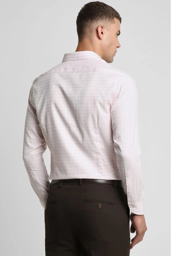 Men Pink Slim Fit Formal Full Sleeves Formal Shirt