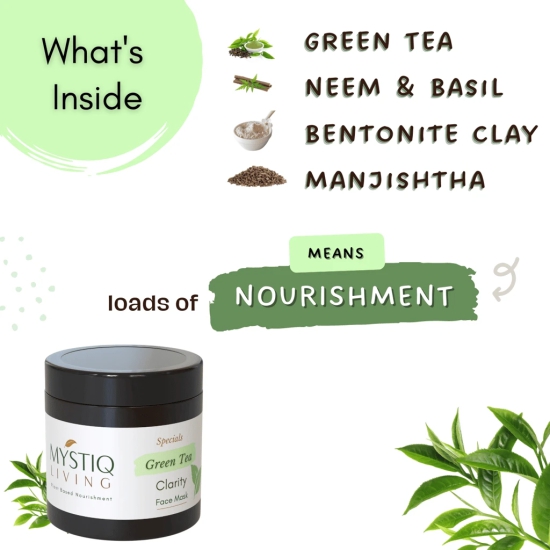 Green Tea Clarity Face Mask for Clarifying Oily and Acne Prone Skin