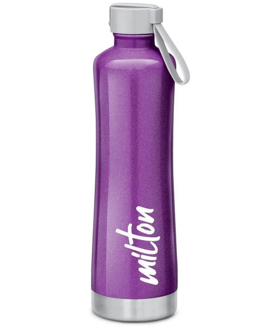 Milton New Tiara 900 Stainless Steel 24 Hours Hot and Cold Water Bottle, 750 ml, Purple - Purple