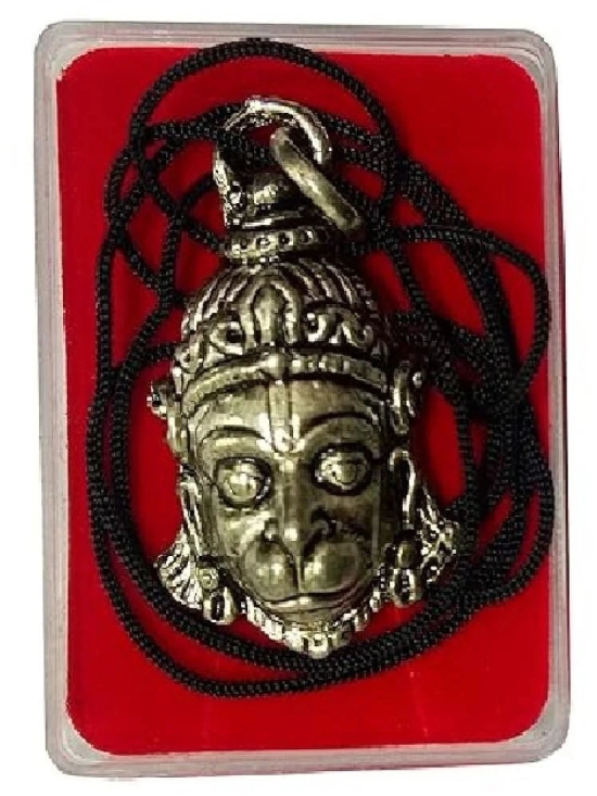 Hare Krishna Food For Soul Hanuman Locket | Lord Hanuman Ji Face Locket 1 Mukhi Mala ( Pack of 1 )