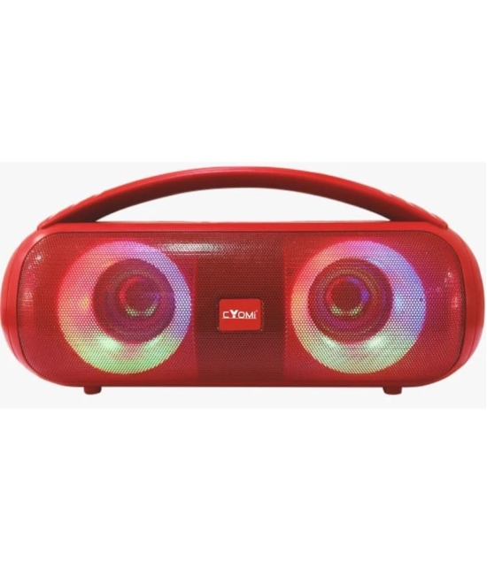 CYOMI CY-660 10 W Bluetooth Speaker Bluetooth V 5.3 with USB,SD card Slot Playback Time 10 hrs Red - Red