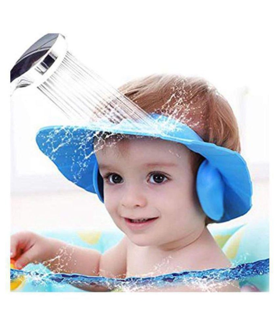 EIGHTEEN ENTERPRISE Baby Toddler Shampoo Bath Shower Cap Wash Hair Ear Shield ( set of 3 ) - None