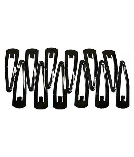 FOK Black Casual Hair Clip - Black