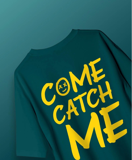 Come Catch me Oversize Unisex-Teal Blue / XS