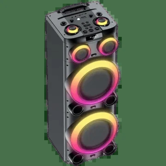 Croma Explode 2.0 1400W Bluetooth Party Speaker with Mic (RGB Party Laser Light, Preset EQ Modes, Black)