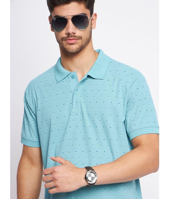 MXN - Aqua Cotton Regular Fit Mens Polo T Shirt ( Pack of 1 ) - None