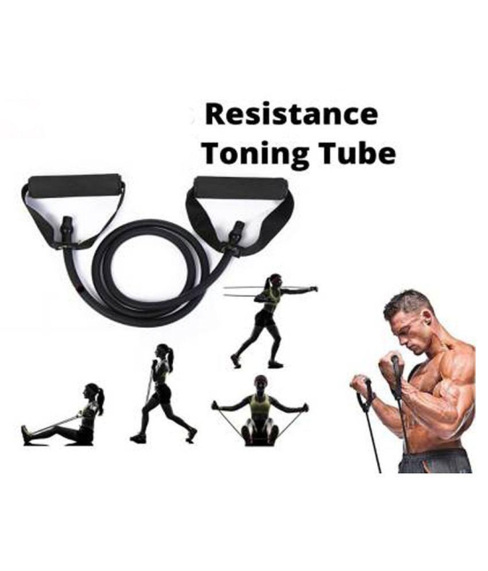 Resistance Tube Exercise Bands for Stretching, Workout, and Toning for Men, and Women. (MULTICOLOR) - Multi Color