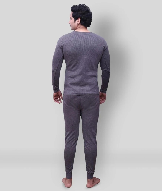 Selfcare - Grey Cotton Mens Thermal Sets ( Pack of 1 ) - XL