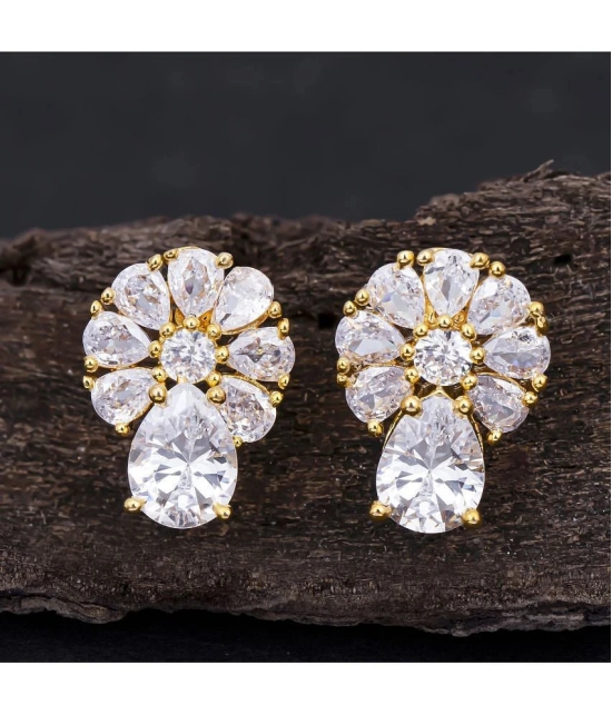 Sukkhi Fashionable Gold Plated Stud Earring For Women - Golden