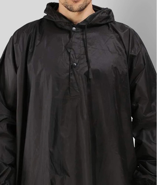 Goodluck Black Poncho - Free Size