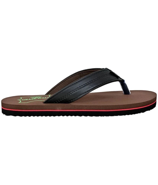 GRASS WALK - Brown Mens Daily Slipper - None