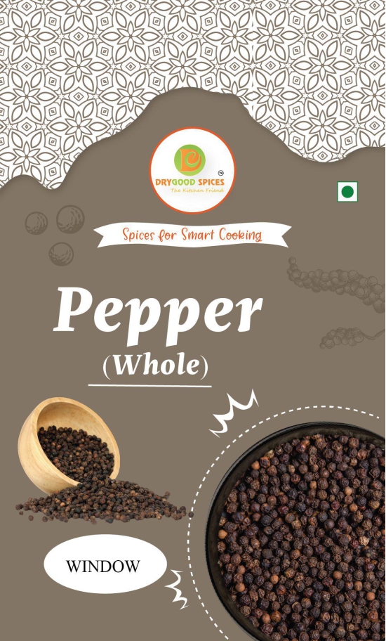 DRYGOOD Idukki Bold Small Grain Whole Pepper