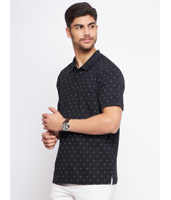 MXN - Black Cotton Regular Fit Men's Polo T Shirt ( Pack of 1 ) - None