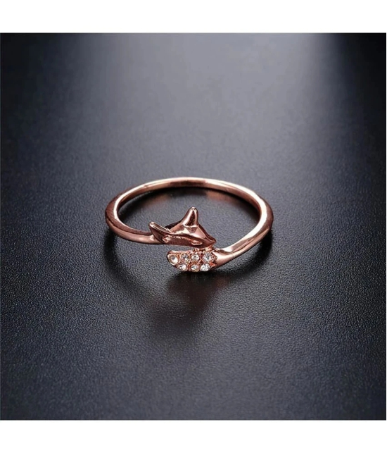 FASHION FRILL - Rose Gold Rings ( Pack of 1 ) - None