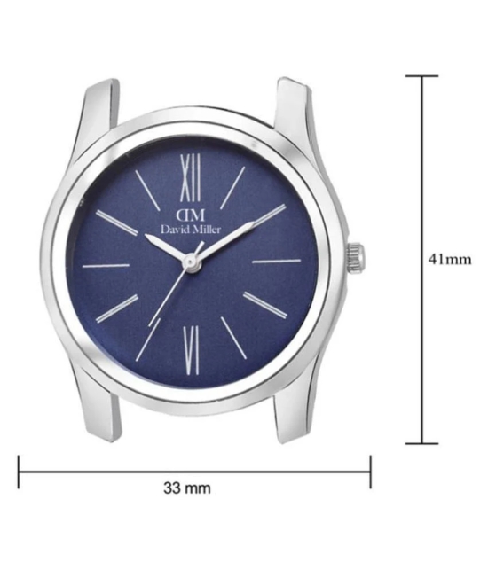 David Miller - Blue PU Analog Womens Watch