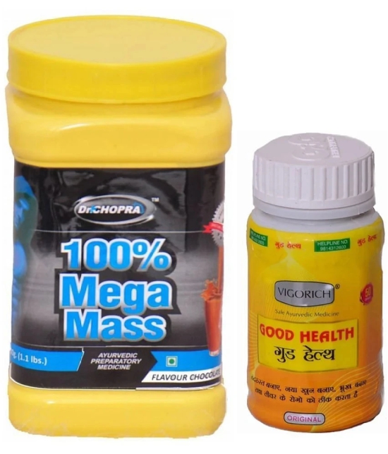 Dr. Chopra 100% Mega Mass Powder 500gm & GG Good Health Capsule 50 no.s