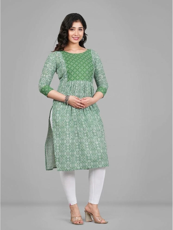 Parastri Green Cotton Maternity Kurta - 3XL