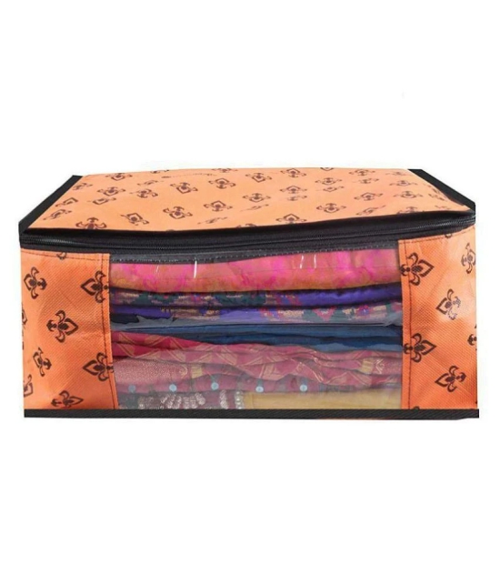 PrettyKrafts Saree Cover Set of 12 Prints Big Size/Wardrobe Organiser/Cloth Cover