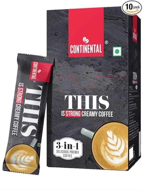 Continental THIS STRONG Creamy 3-in-1 Instant Coffee Powder Premix