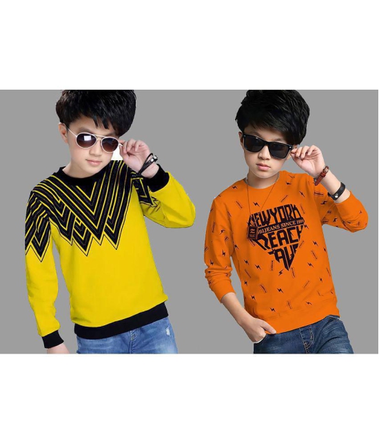 Supersquad - Multi Color Cotton Boys Sweatshirt ( Pack of 2 ) - None