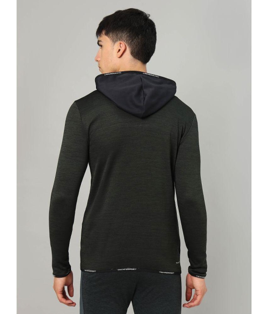 Technosport Dark Grey Polyester Men's Gym Sweatshirt ( Pack of 1 ) - L