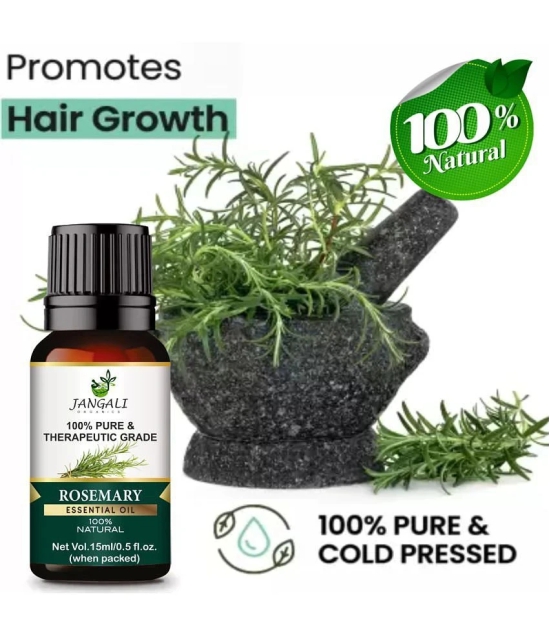 PURE Jangali ORGANICS Rosemary Essential Oil 100% PURE & Natural for Hair Growth, Skin 45ML