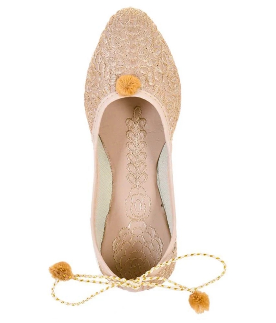 Raj Beige Ethnic Footwear - None