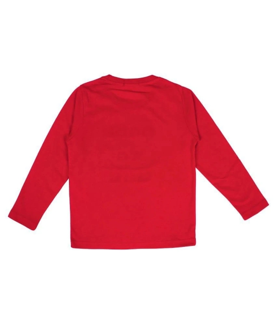 NEUVIN - Red Cotton Blend Boys T-Shirt ( Pack of 1 ) - None