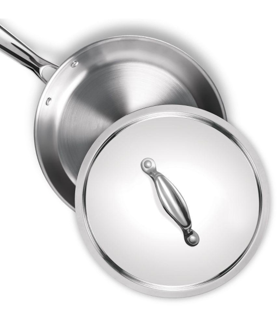 Milton Pro Cook Triply Stainless Steel Fry Pan with Lid, 20 cm / 1.2 Litre