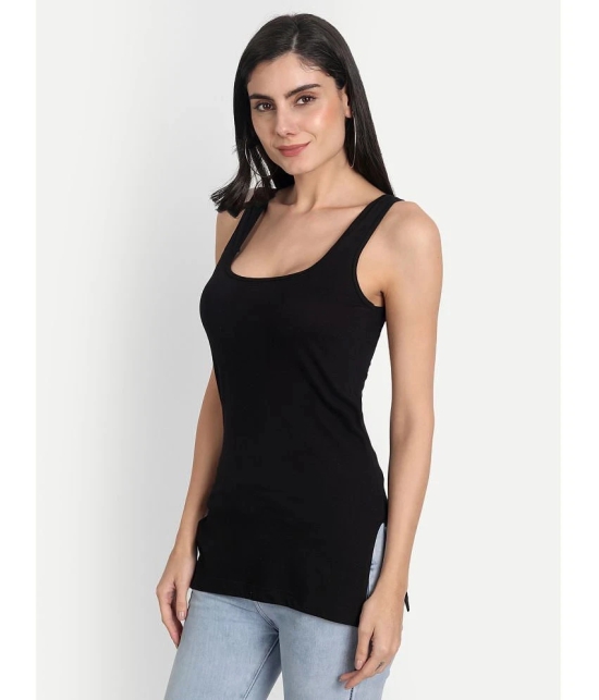 AIMLY Cotton Camisoles - Black Single - None