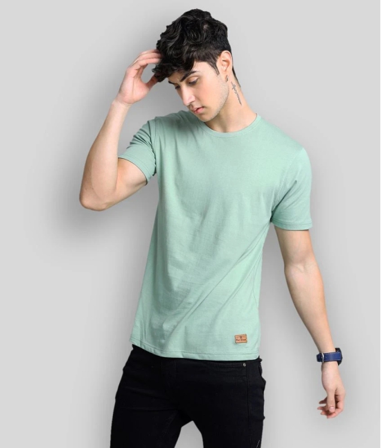 Paul Street - Green Cotton Blend Slim Fit Mens T-Shirt ( Pack of 1 ) - None