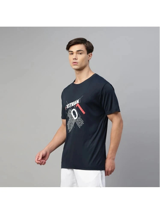 Dida Sportswear Navy Blue Polyester Regular Fit Mens Sports T-Shirt ( Pack of 1 ) - None