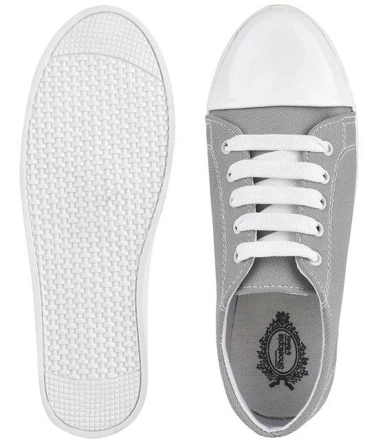 Shoetopia - Gray Womens Sneakers - None