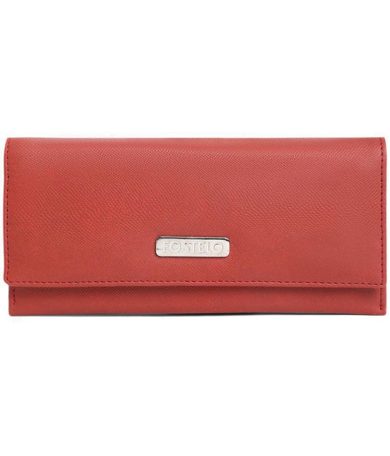 Fostelo - Red Faux Leather Purse - Red